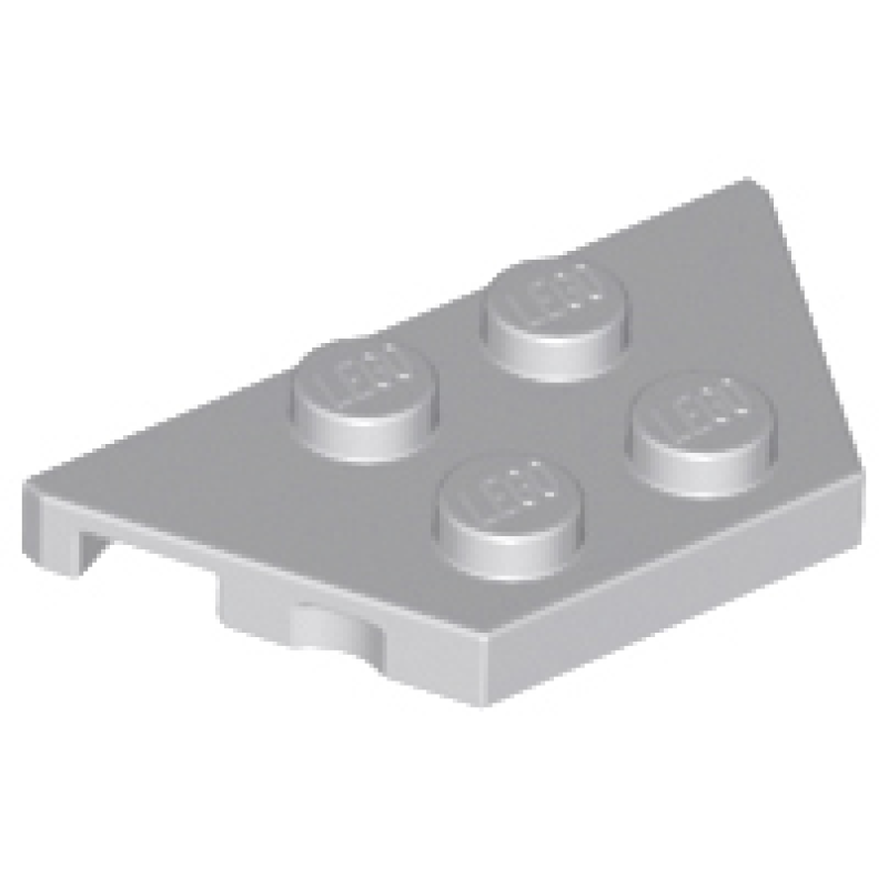 Wig, Plaat 2x4 Light Bluish Gray